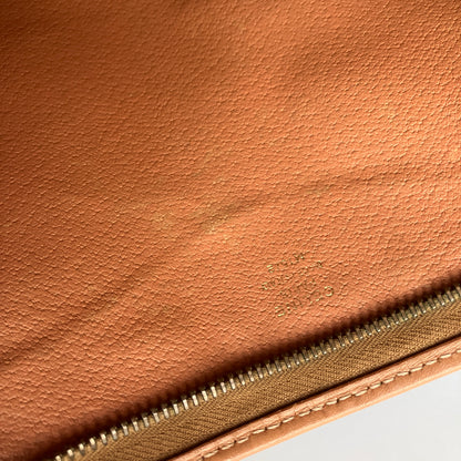 Celine Vintage Macadame Coated Canvas Clutch