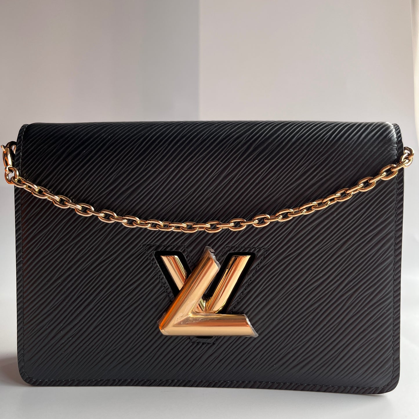 Louis Vuitton Black Epi Twist Wallet on Chain GHW RFID