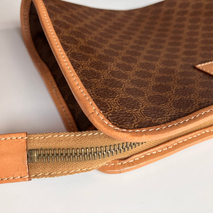 Celine Vintage Macadame Coated Canvas Clutch