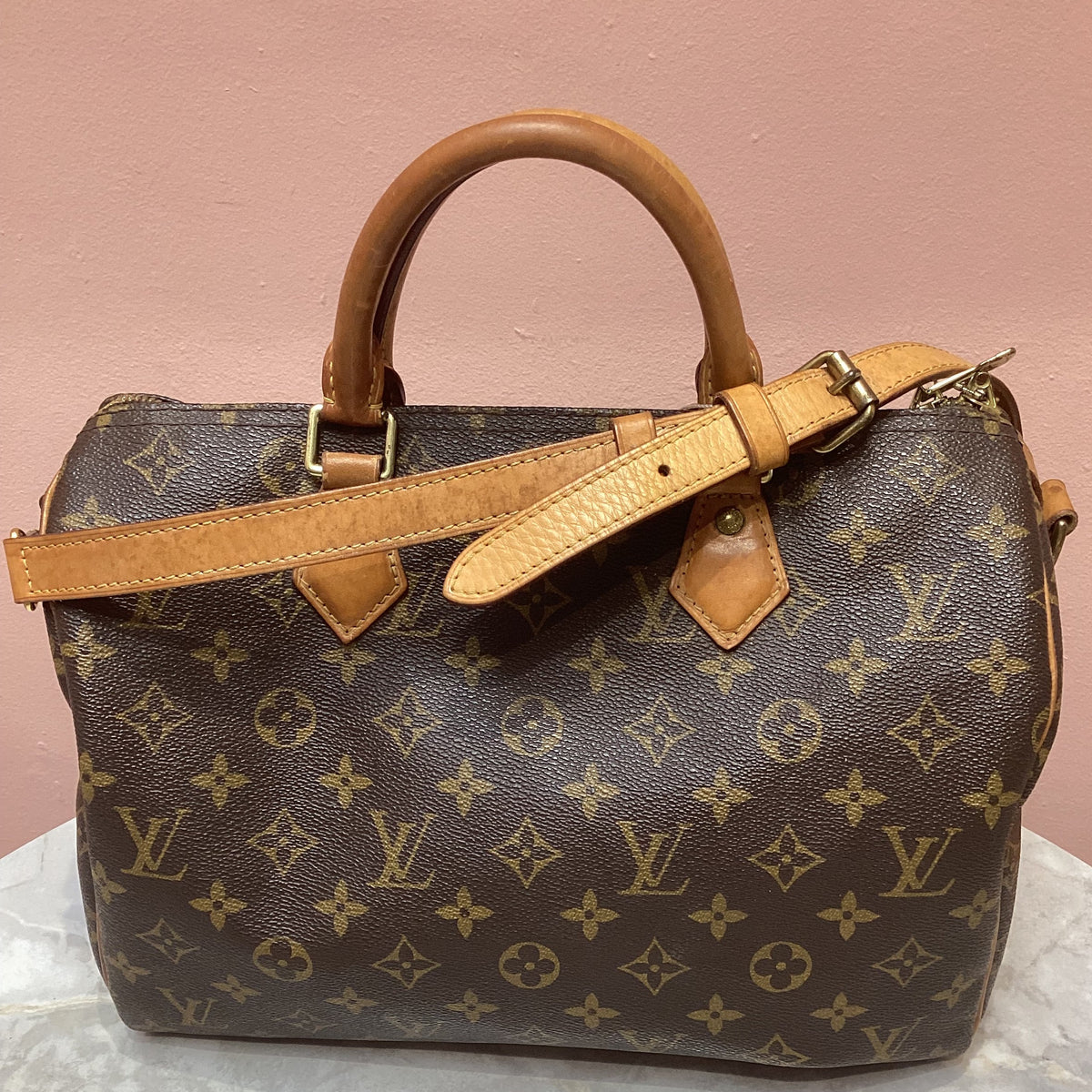 Louis Vuitton Speedy Bandouliere 30 Monogram Crossbody Bag