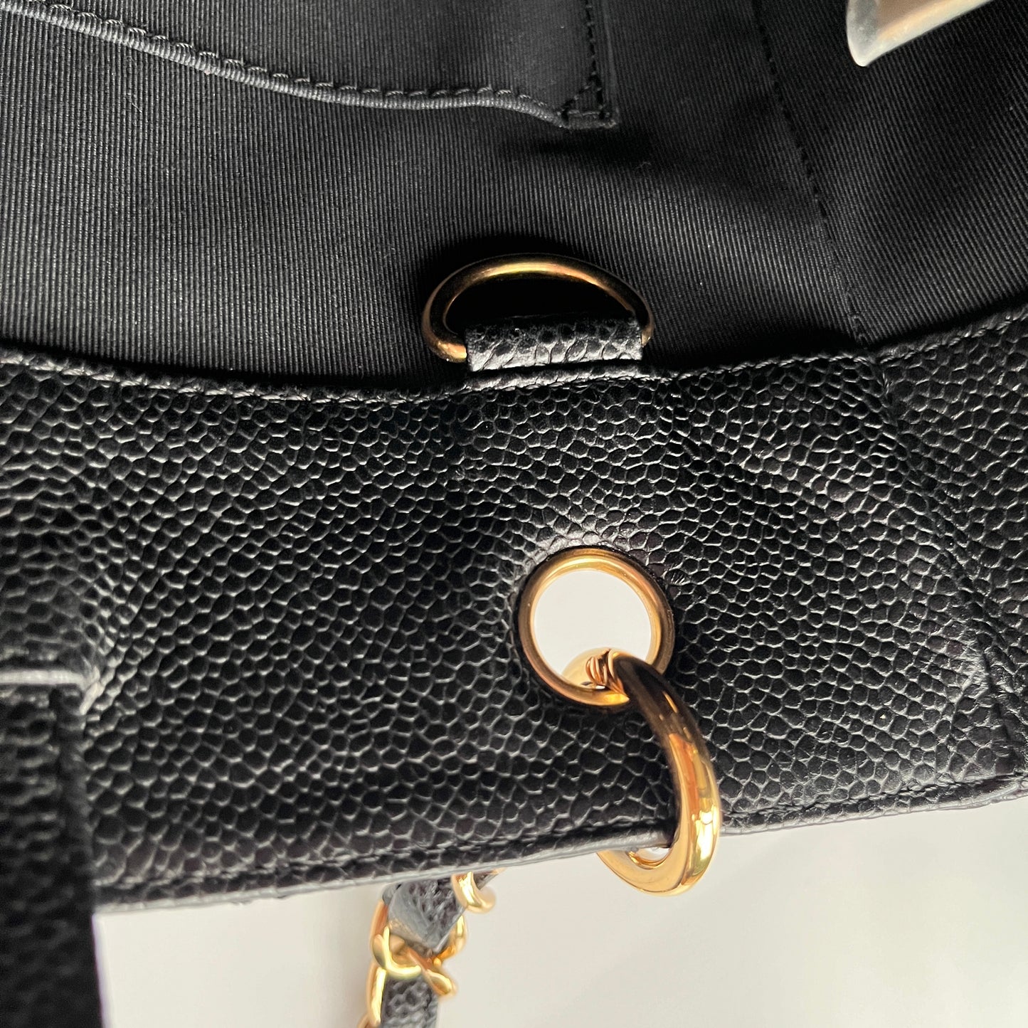 Chanel Vintage Black Caviar PST Tote Bag