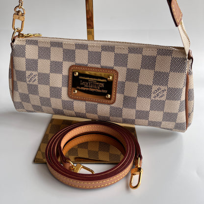Louis Vuitton Eva PM Damier Azur Clutch/ Crossbody Bag