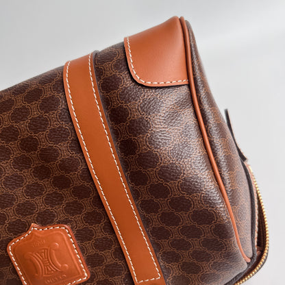 Celine Vintage Macadam Coated Canvas Boston Bag