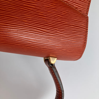Louis Vuitton Vintage Malesherbes Brown Epi Top Handle Bag