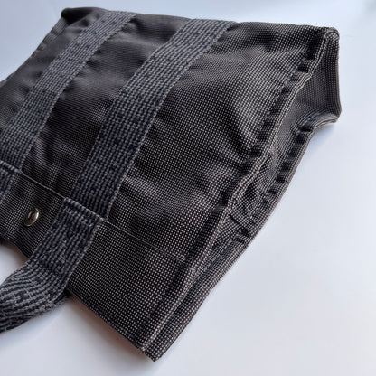 Hermes Herline PM Gray Canvas Tote Bag