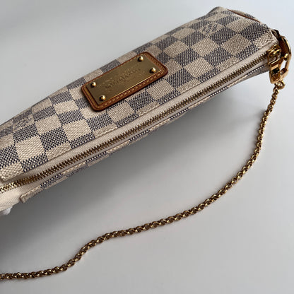 Louis Vuitton Eva PM Damier Azur Clutch/ Crossbody Bag