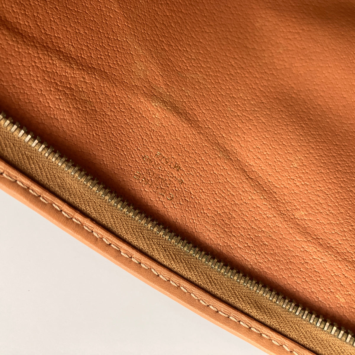 Celine Vintage Macadame Coated Canvas Clutch