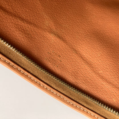 Celine Vintage Macadame Coated Canvas Clutch