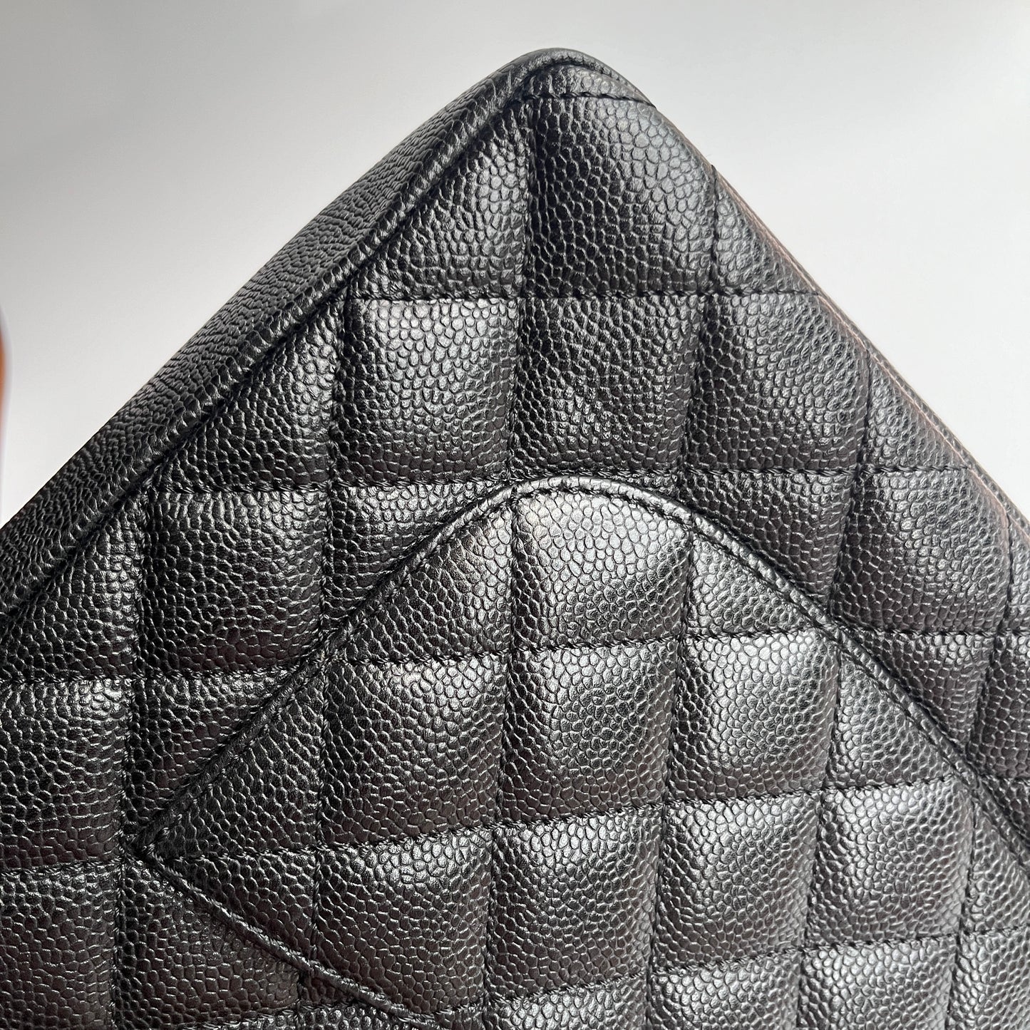 Chanel Vintage Black Caviar PST Tote Bag