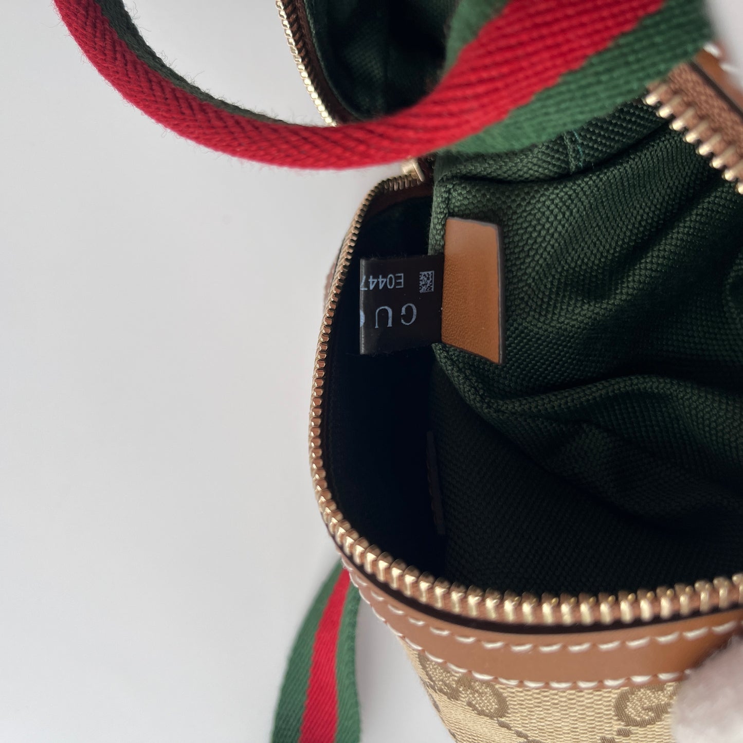 Gucci Canvas Mini Boston Crossbody Bag
