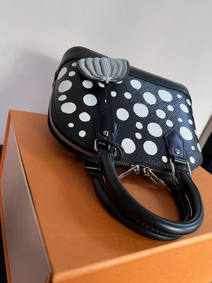 Louis Vuitton x Yayoi Kusama Alma BB Black Epi Crossbody Bag