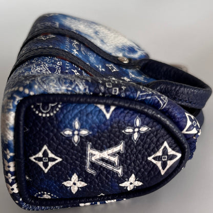 Louis Vuitton Blue Bandana Porto Craie Pouch/ Key Charm