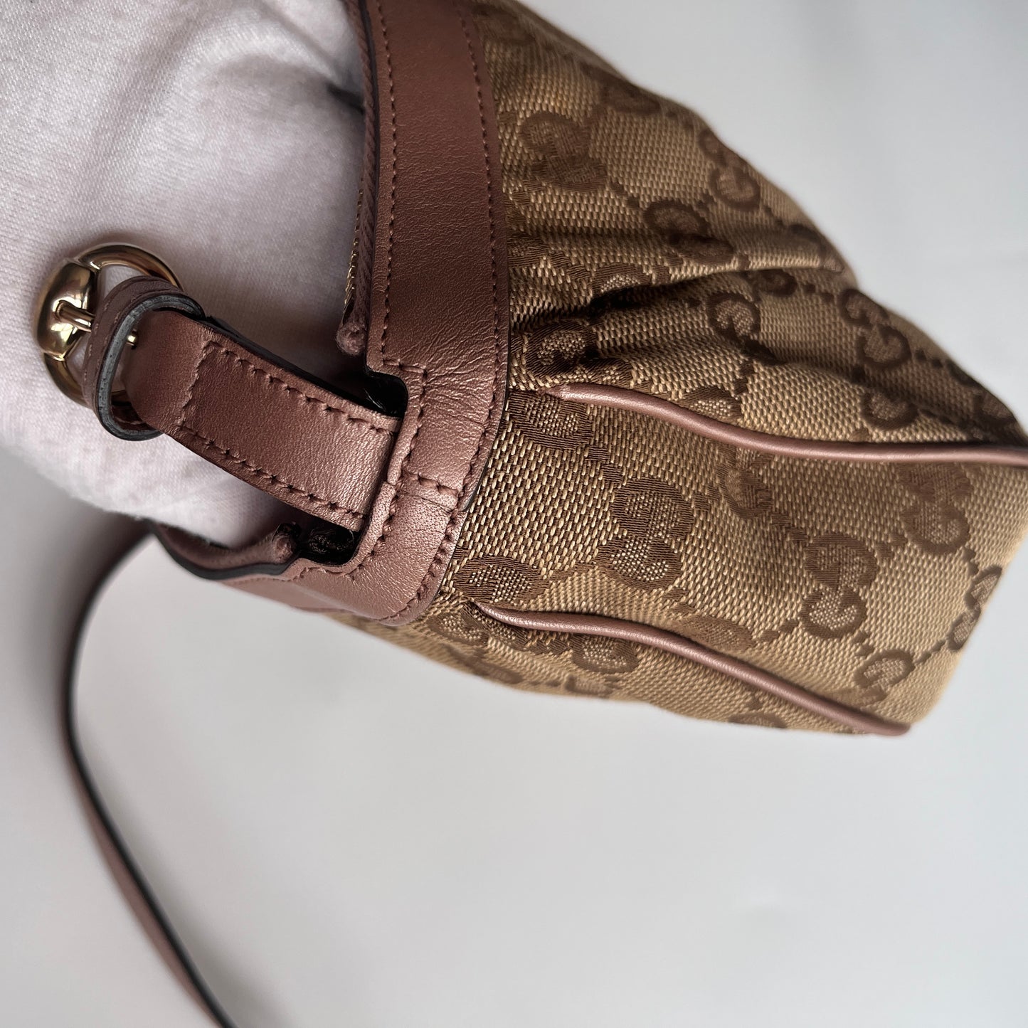 Gucci Lovely Charm GG Canvas Pochette