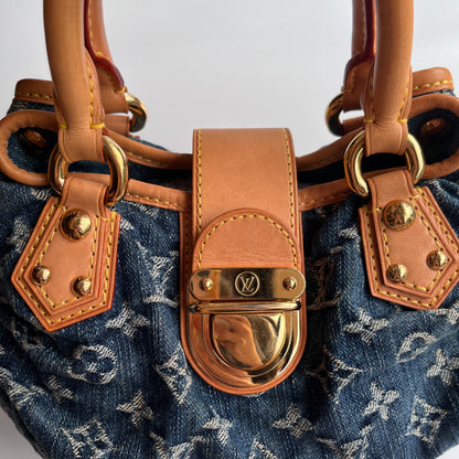 Louis Vuitton Pleaty Denim Top Handle Bag