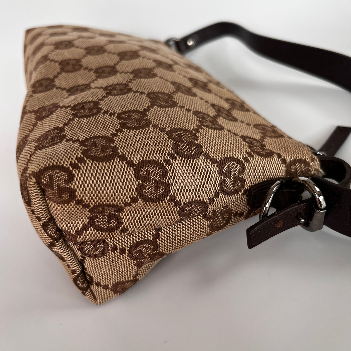 Gucci Vintage GG Canvas Small Pochette