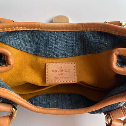 Louis Vuitton Pleaty Denim Top Handle Bag