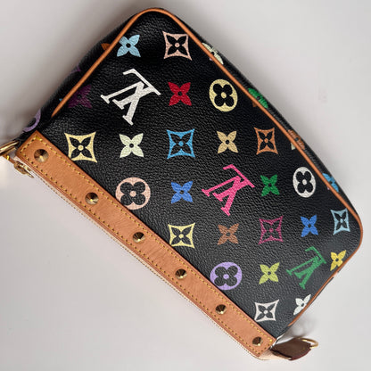 Louis Vuitton x Takashi Murakami Black Multicolor Pochette