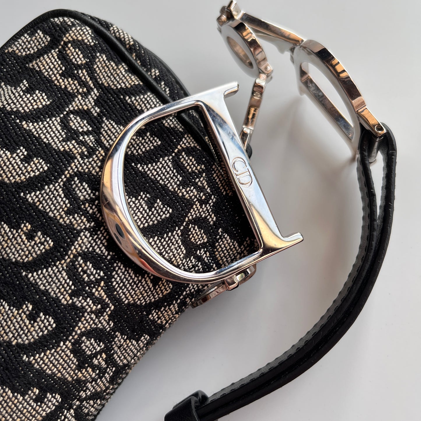 Christian Dior Vintage Oblique One Shoulder Pouch