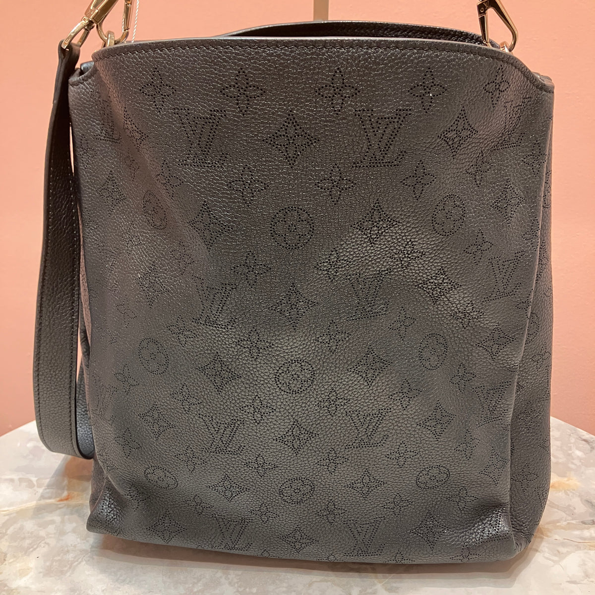 Louis Vuitton Mahina Babylone PM Black Tote 2Way Bag