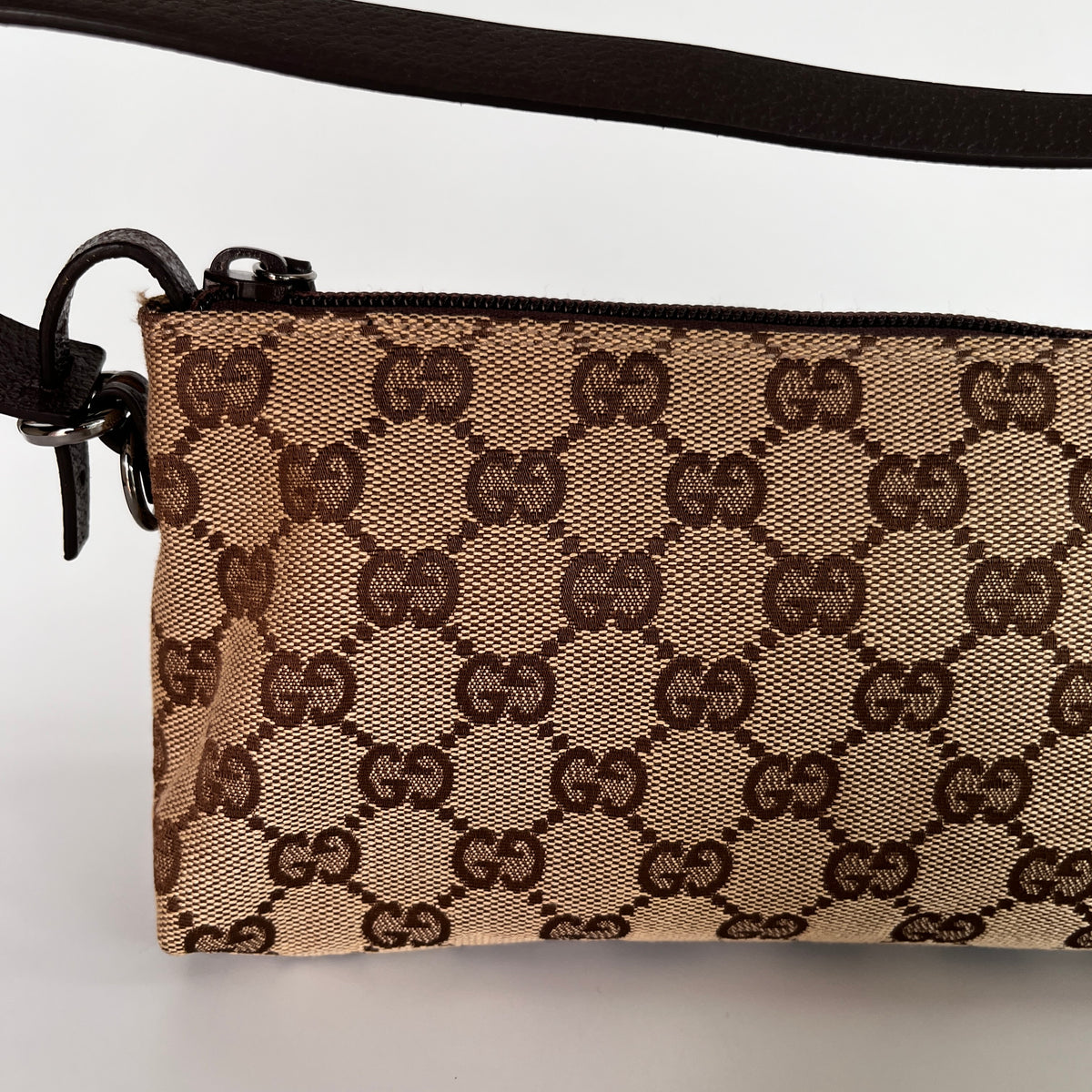 Gucci Vintage GG Canvas Small Pochette