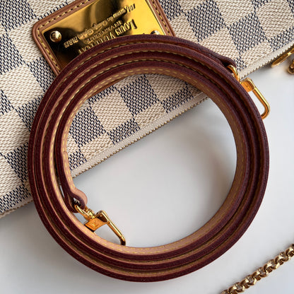 Louis Vuitton Eva PM Damier Azur Clutch/ Crossbody Bag