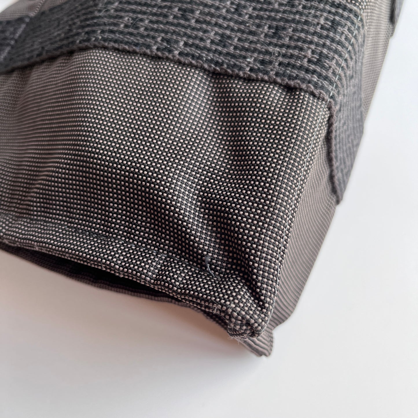 Hermes Herline PM Gray Canvas Tote Bag