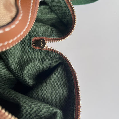 Gucci Canvas Mini Boston Crossbody Bag