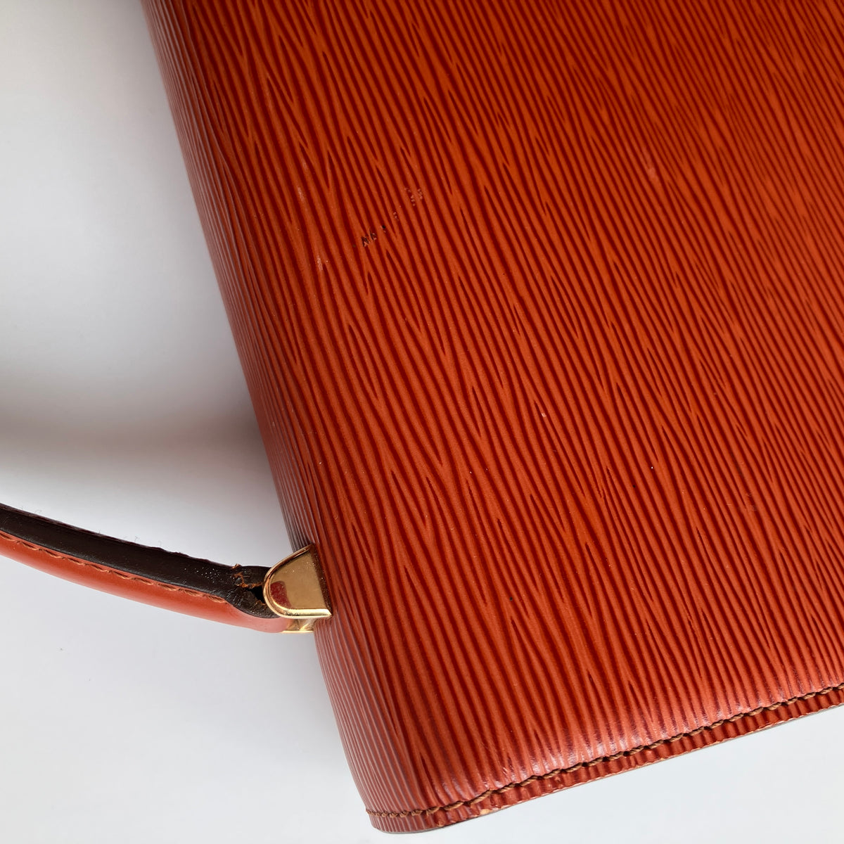 Louis Vuitton Vintage Malesherbes Brown Epi Top Handle Bag