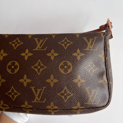 LV Vintage Monogram Pochette With Crossbody Strap