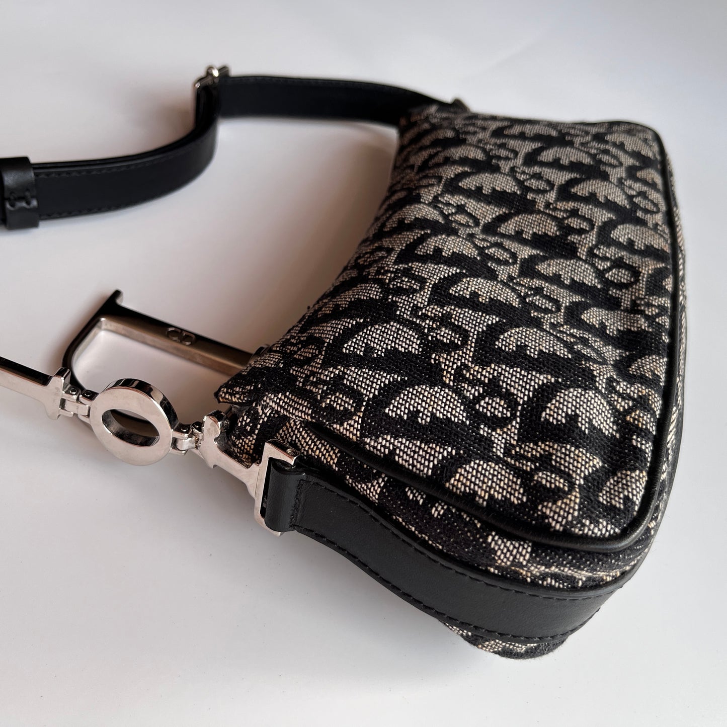 Christian Dior Vintage Oblique One Shoulder Pouch