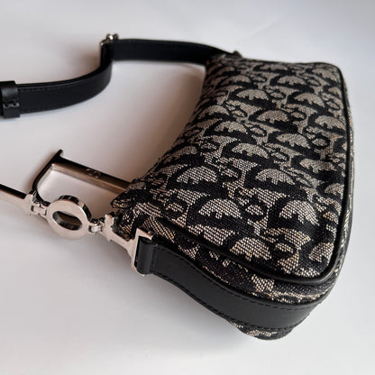 Christian Dior Vintage Oblique One Shoulder Pouch