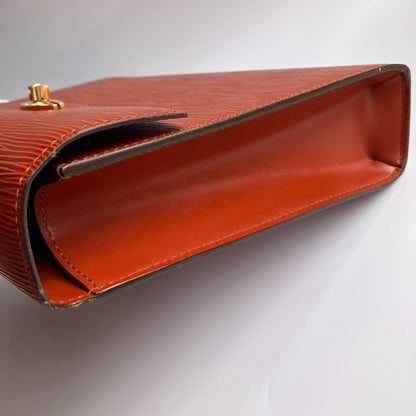 Louis Vuitton Vintage Malesherbes Brown Epi Top Handle Bag