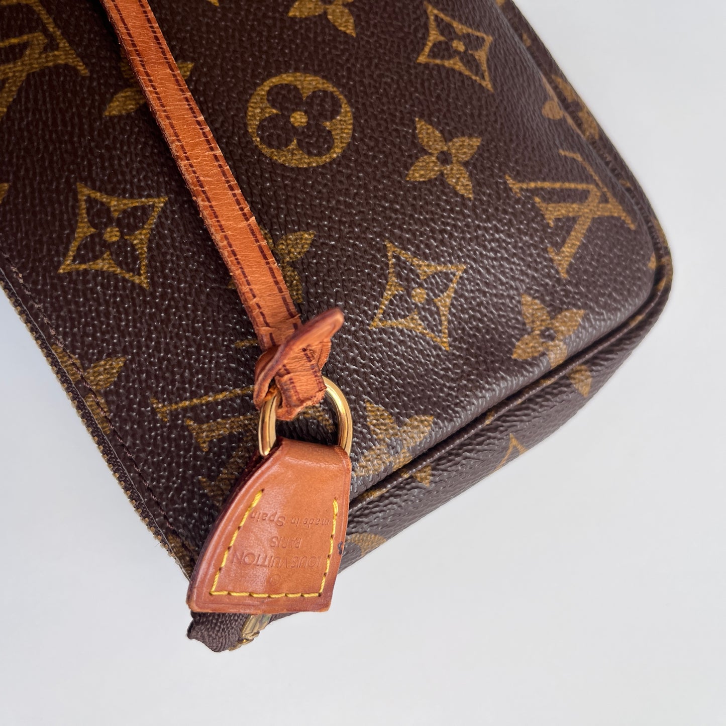 LV Vintage Monogram Pochette With Crossbody Strap
