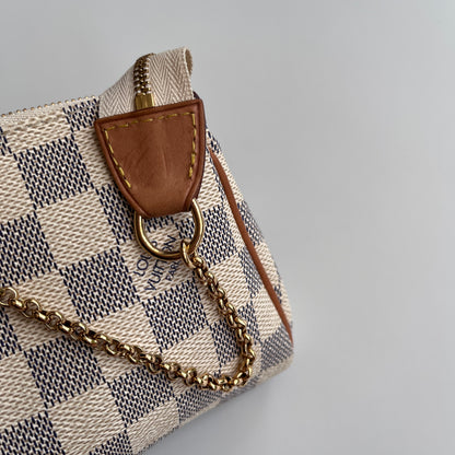Louis Vuitton Eva PM Damier Azur Clutch/ Crossbody Bag