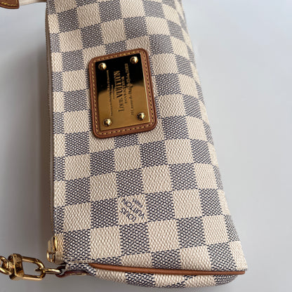 Louis Vuitton Eva PM Damier Azur Clutch/ Crossbody Bag