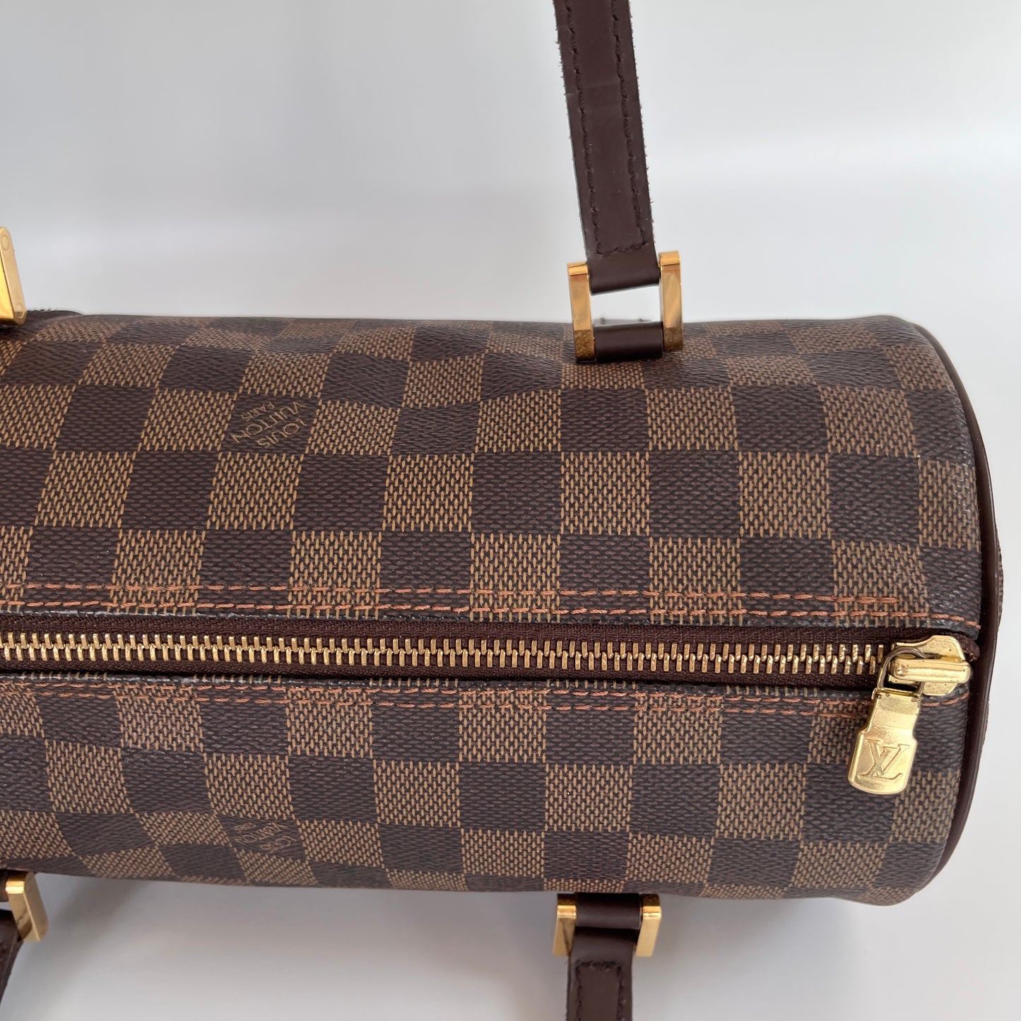 Louis Vuitton Papillon Damier Ebène 26 Top Handle Bag