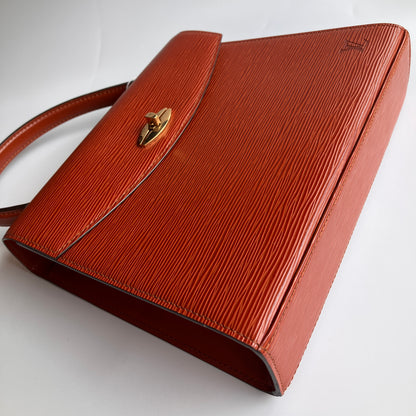 Louis Vuitton Vintage Malesherbes Brown Epi Top Handle Bag