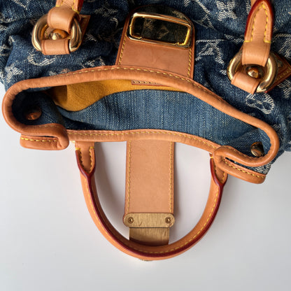 Louis Vuitton Pleaty Denim Top Handle Bag