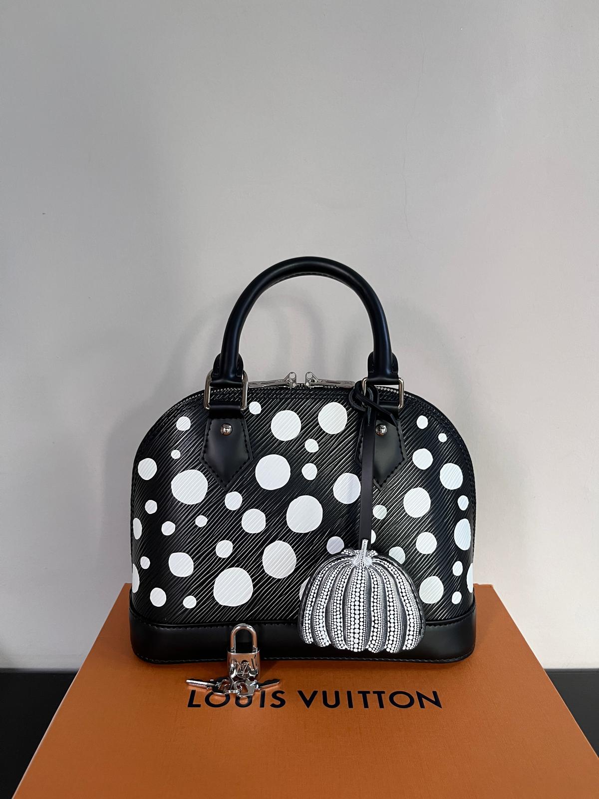 Louis Vuitton x Yayoi Kusama Alma BB Black Epi Crossbody Bag