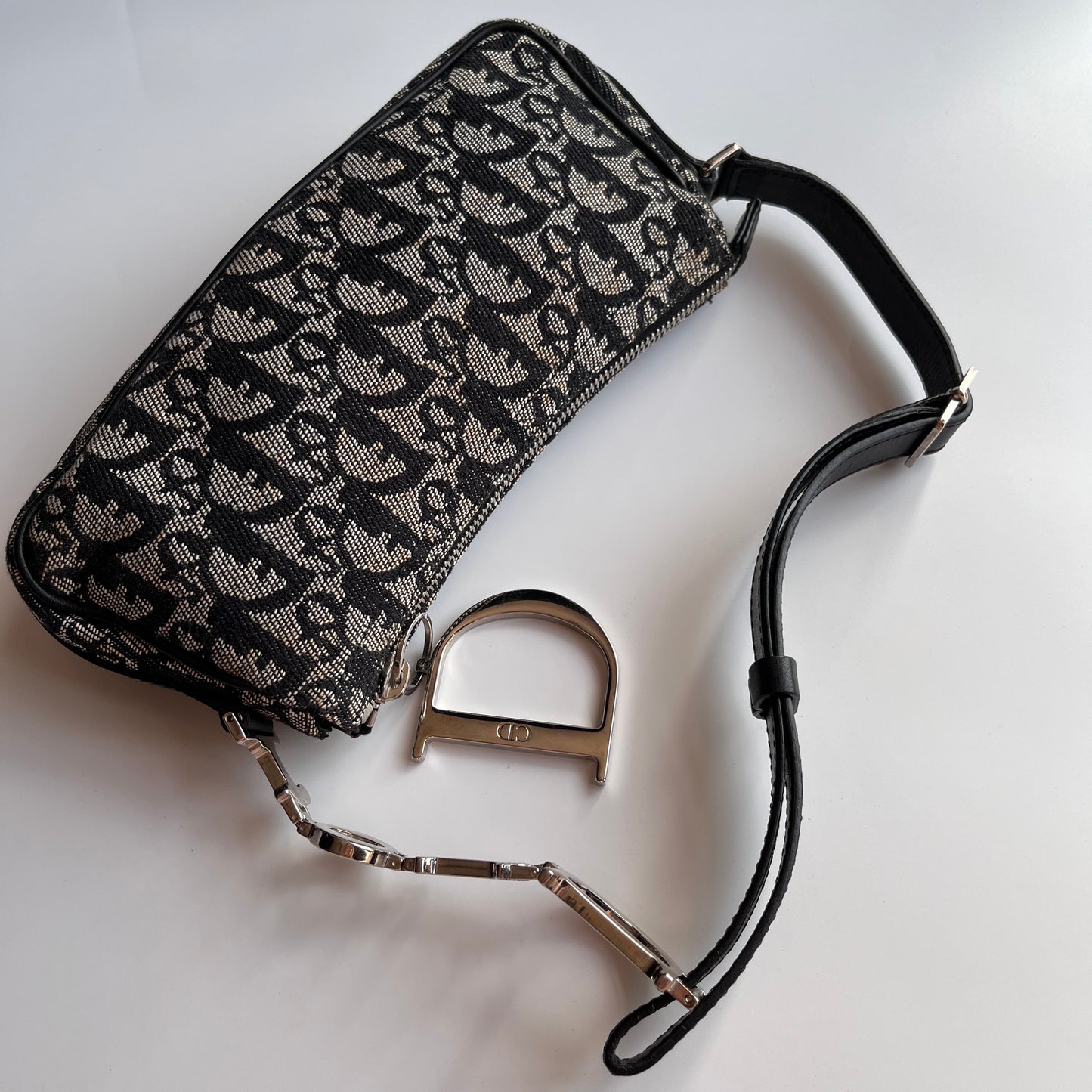 Christian Dior Vintage Oblique One Shoulder Pouch