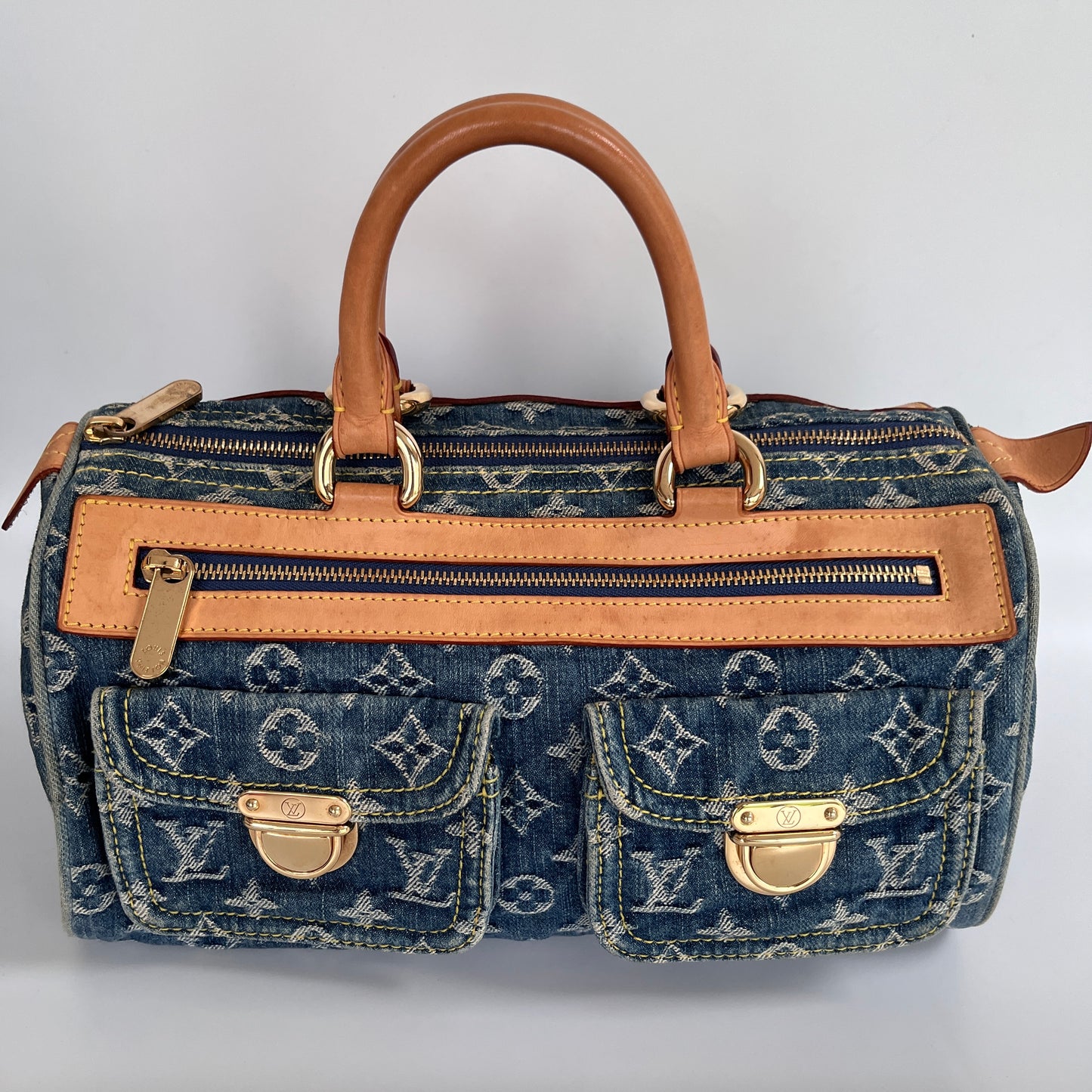 Louis Vuitton Denim Neo Speedy Top Handle Bag