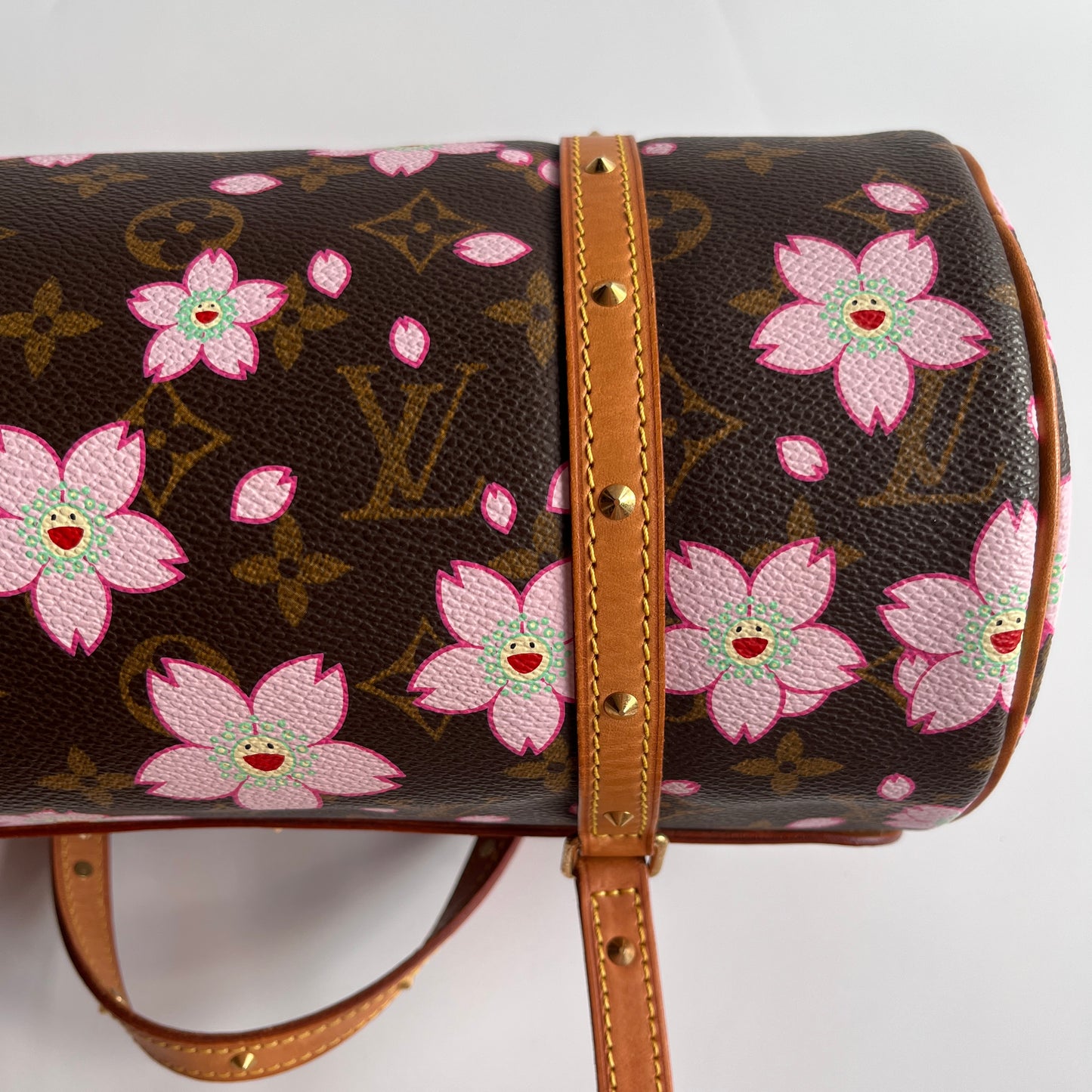Louis Vuitton x Takashi Murakami Papillon Cherry Blossoms Top Handle Bag NO KEY