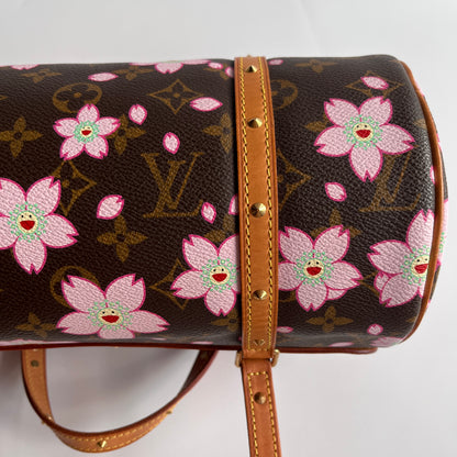 Louis Vuitton x Takashi Murakami Papillon Cherry Blossoms Top Handle Bag NO KEY
