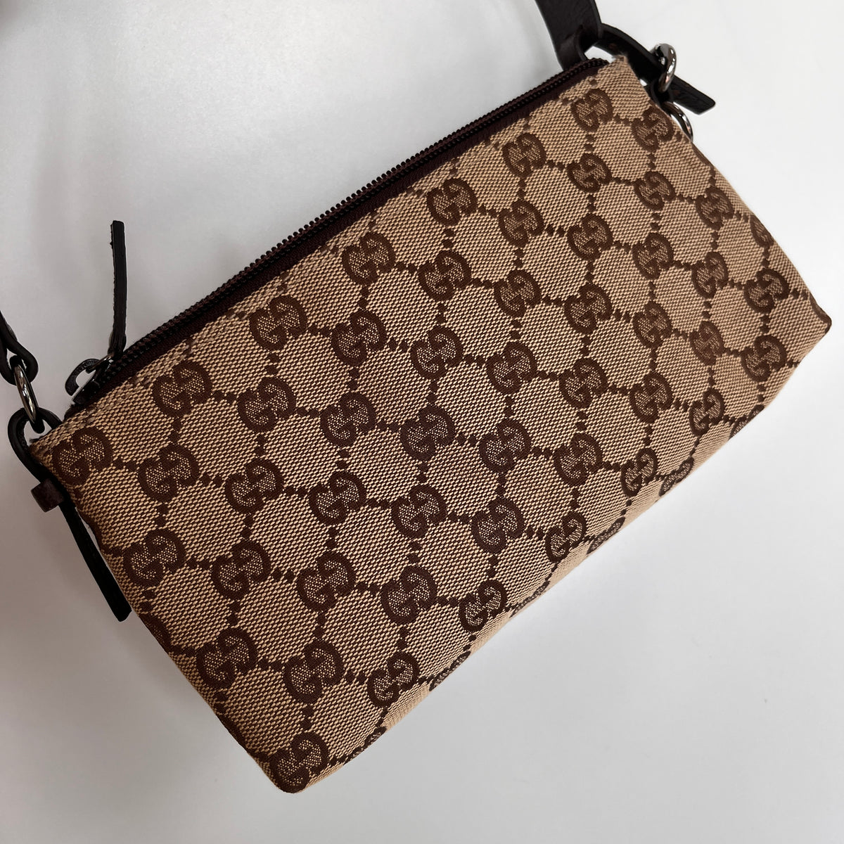Gucci Vintage GG Canvas Small Pochette