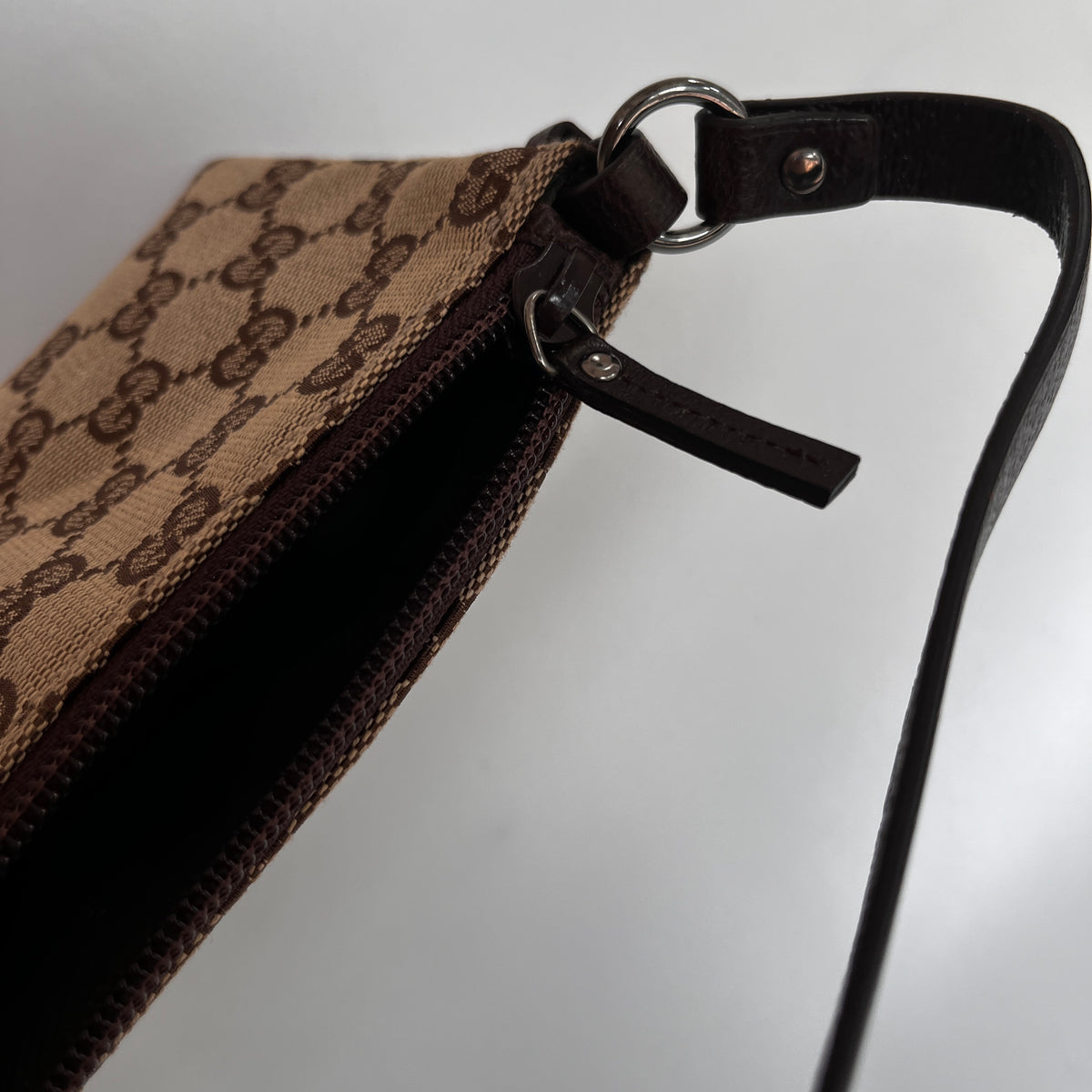 Gucci Vintage GG Canvas Small Pochette
