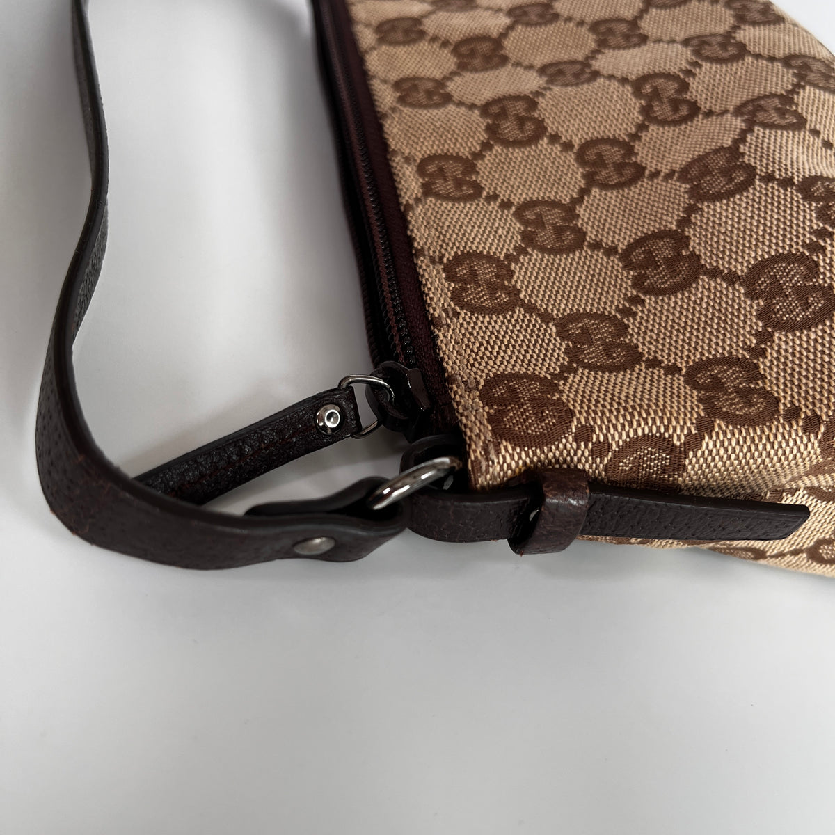 Gucci Vintage GG Canvas Small Pochette
