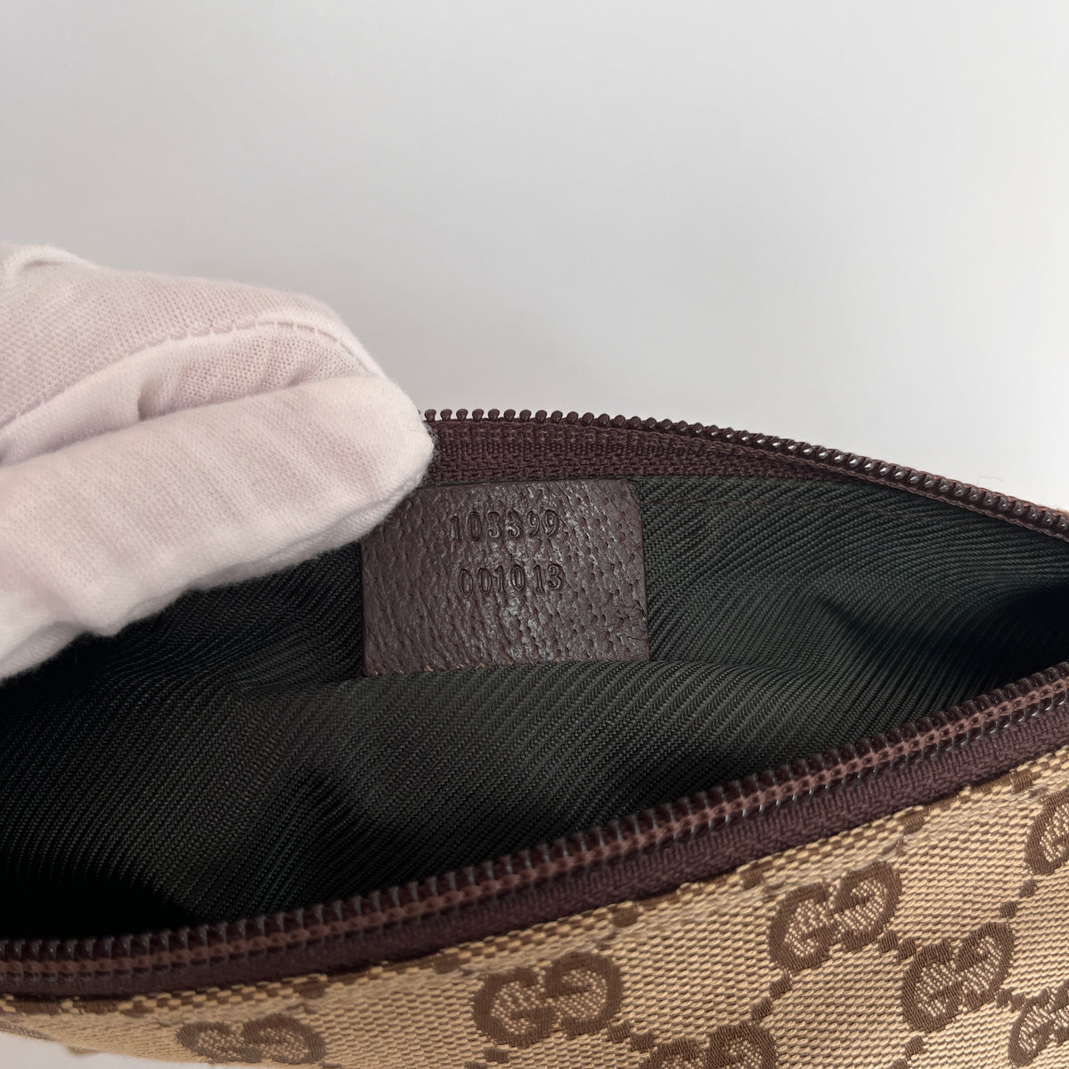 Gucci Vintage GG Canvas Small Pochette
