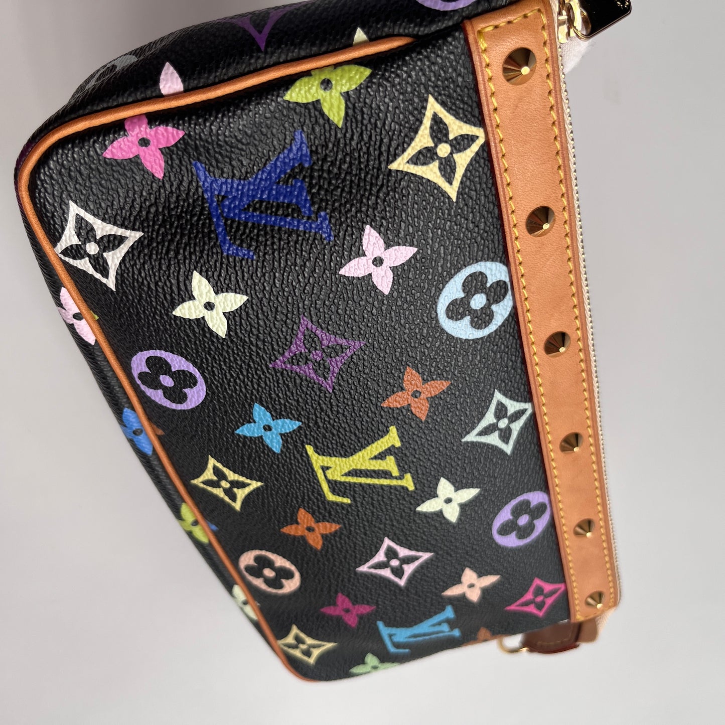 Louis Vuitton x Takashi Murakami Black Multicolor Pochette