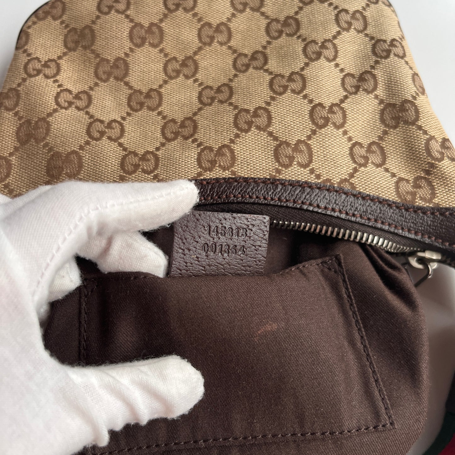 Gucci Vintage GG Canvas Pochette
