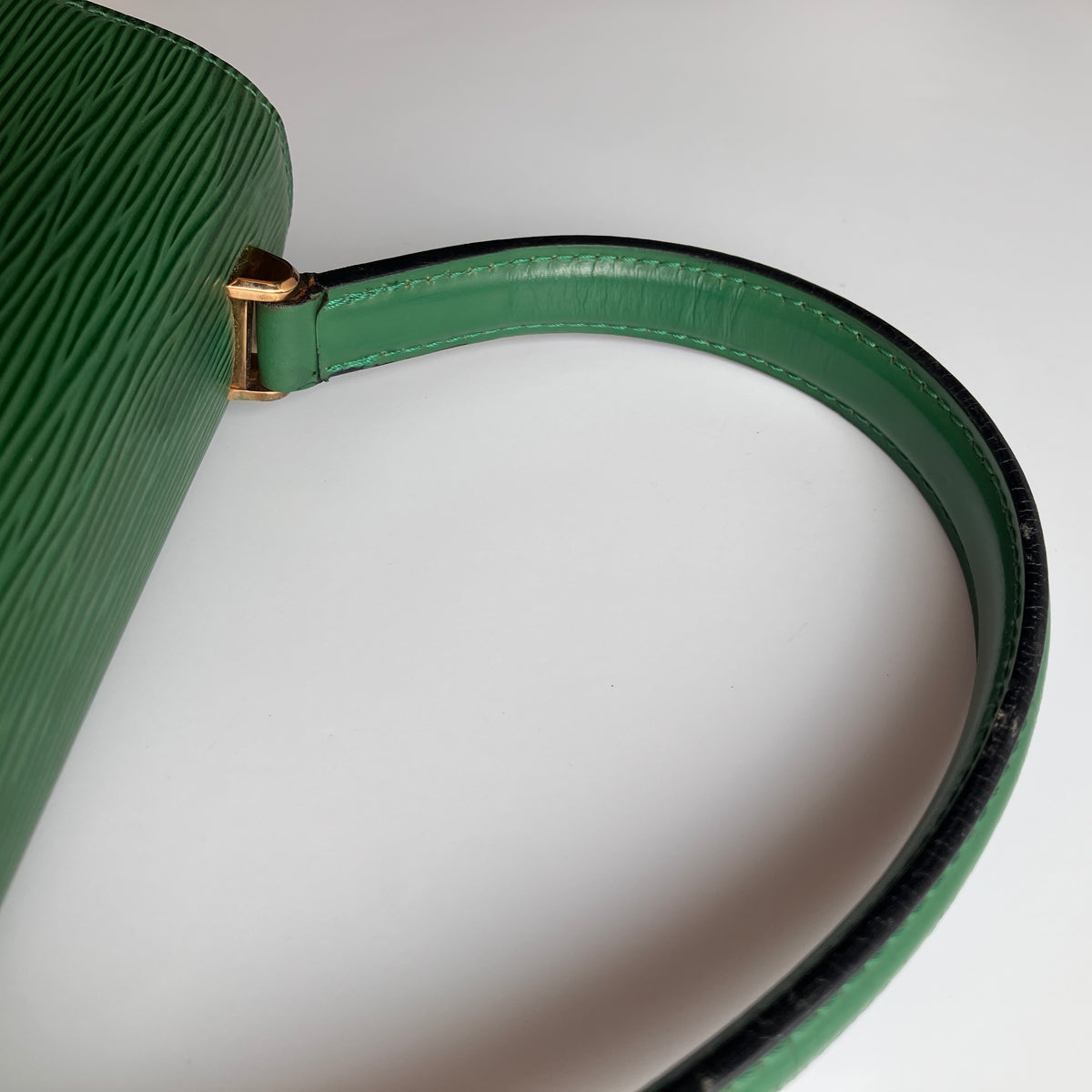 Louis Vuitton Vintage Malesherbes Green Epi Top Handle Bag